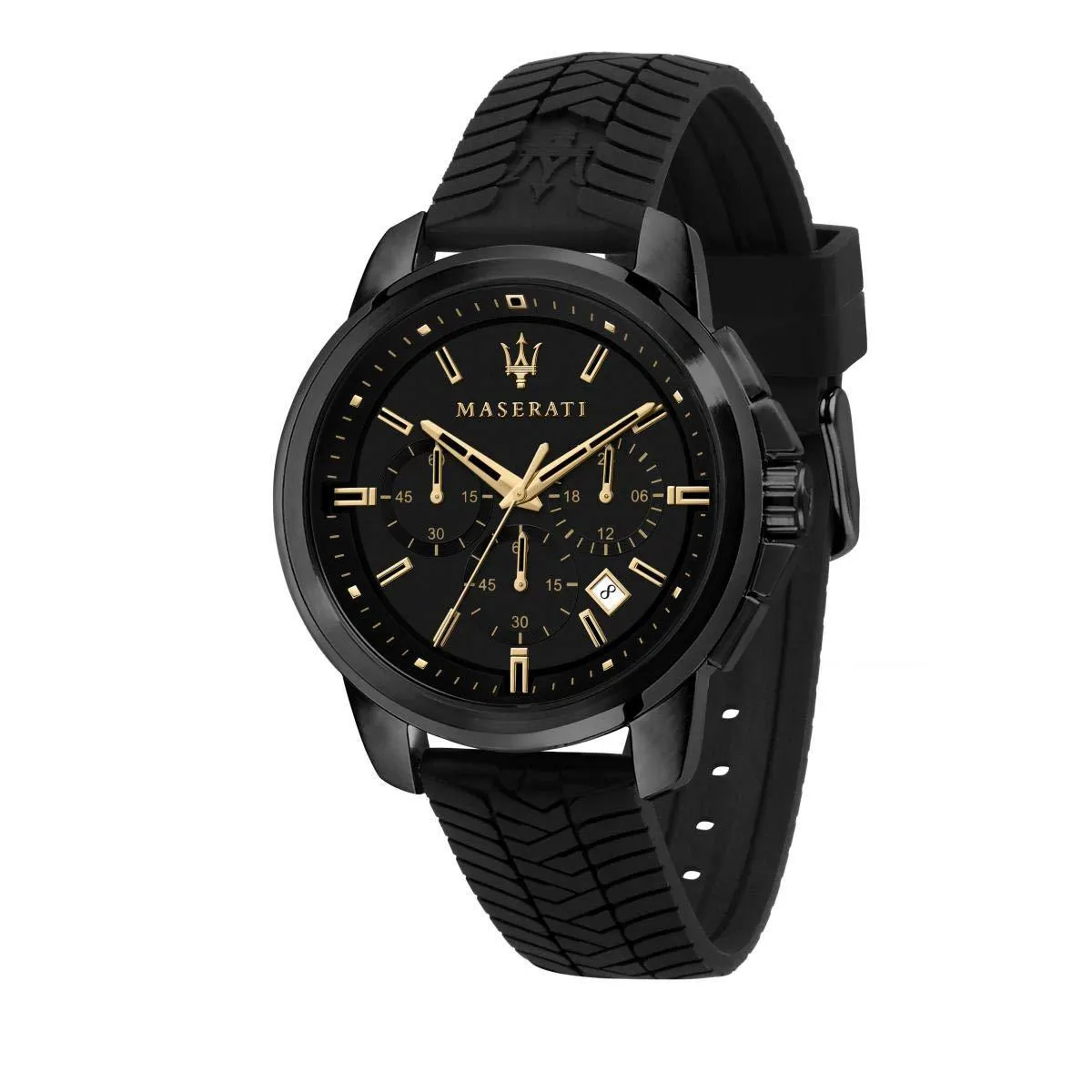 Maserati Black Silicone Quartz Fashion Men's Watch R8871621011