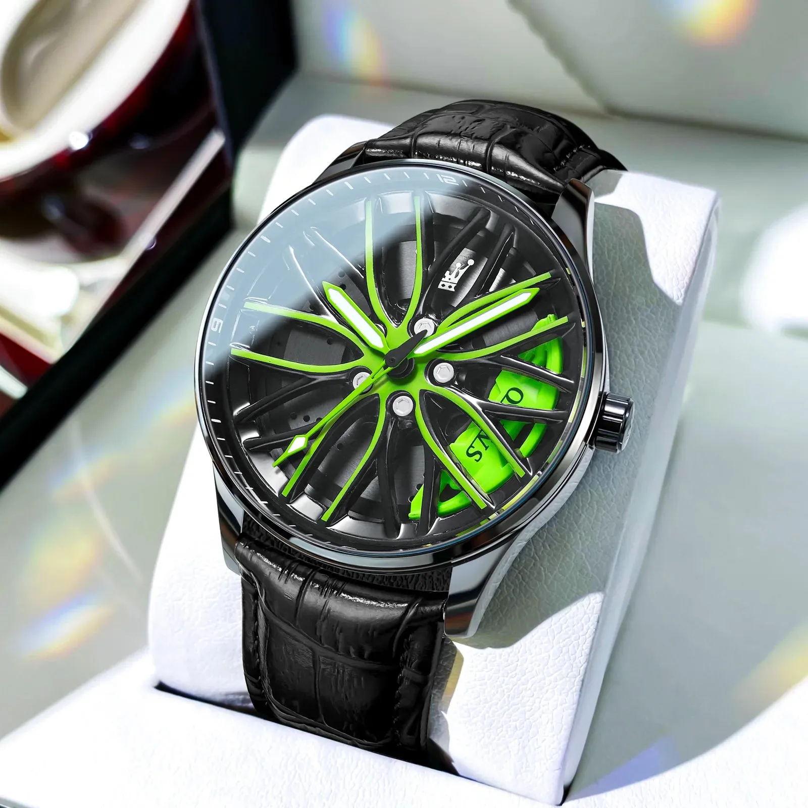 Men Watches Waterproof Rotary Sport Car Rim Man Luxury Watch High Quality Fashion Stainless Steel Quartz Men'S Watches