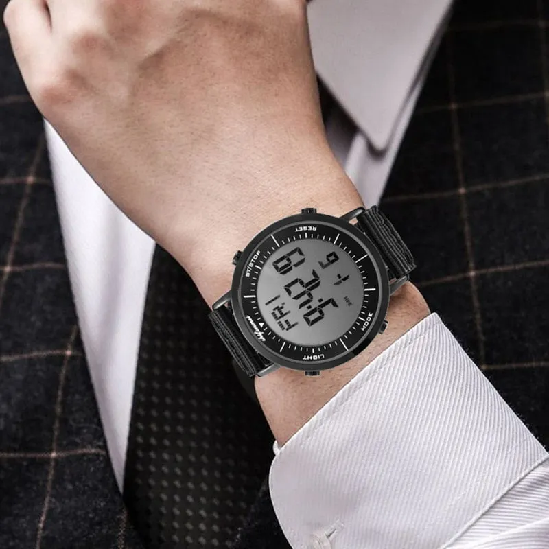 Men Waterproof Alarm Clock Multifunction Outdoor Wristwatch