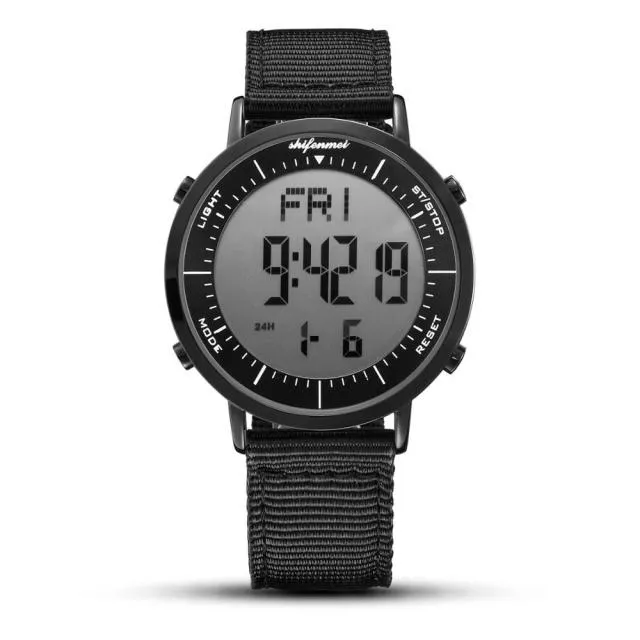 Men Waterproof Alarm Clock Multifunction Outdoor Wristwatch