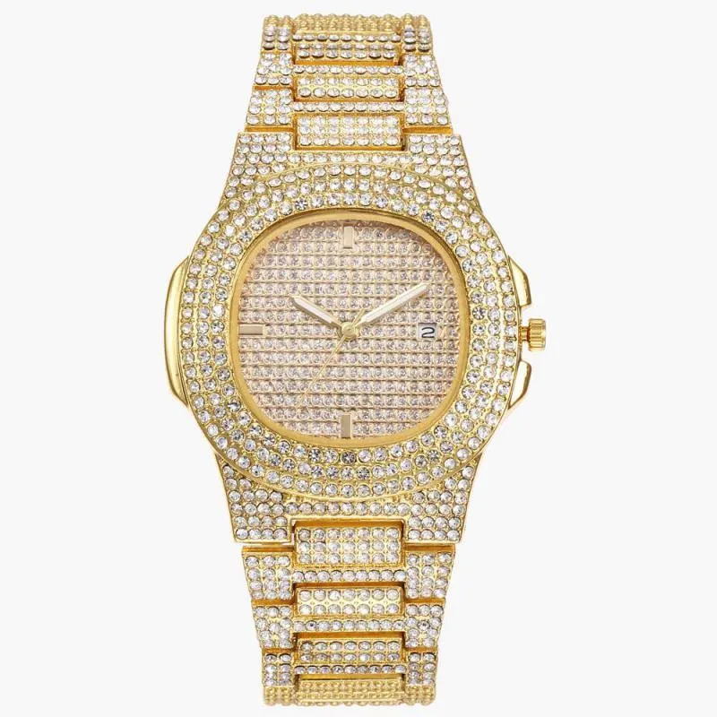 Men's High Quality Bling Iced Watch