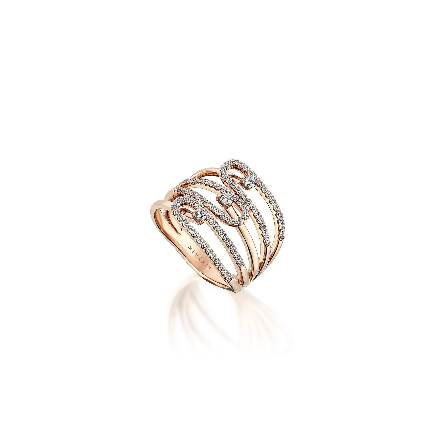 MEVARIS Tri Tangled Ring
