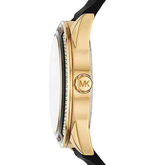 Michael Kors Quartz Black Silicon Strap Women's Watch MK6944