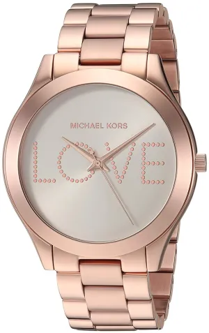 Michael Kors Rose Gold Slim Runway Women's Watch MK3804