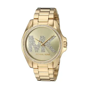 Michael Kors - Women’s Quartz Stainless Steel Gold Dial 43mm Watch MK6555