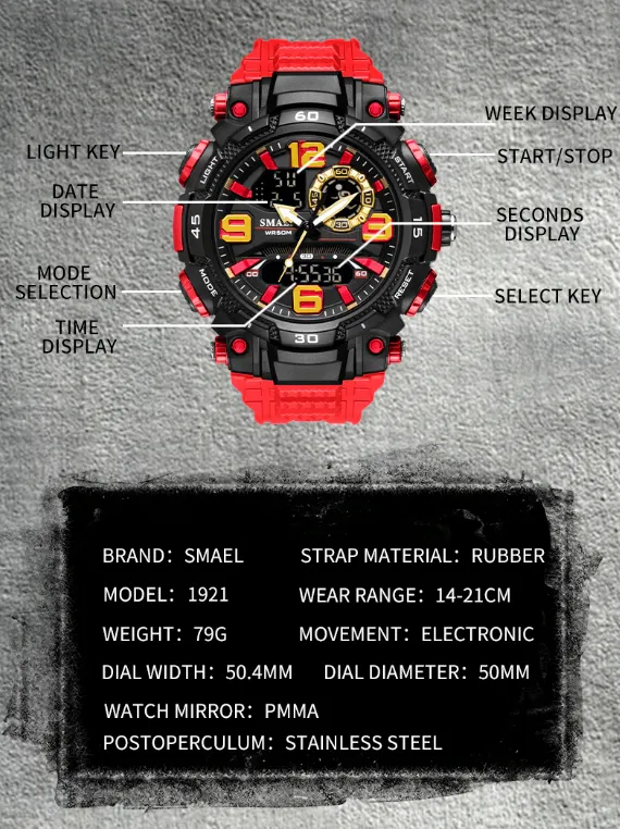 Military Men Watch Fashion Sport Outdoor G Wristwatch Male Digital
