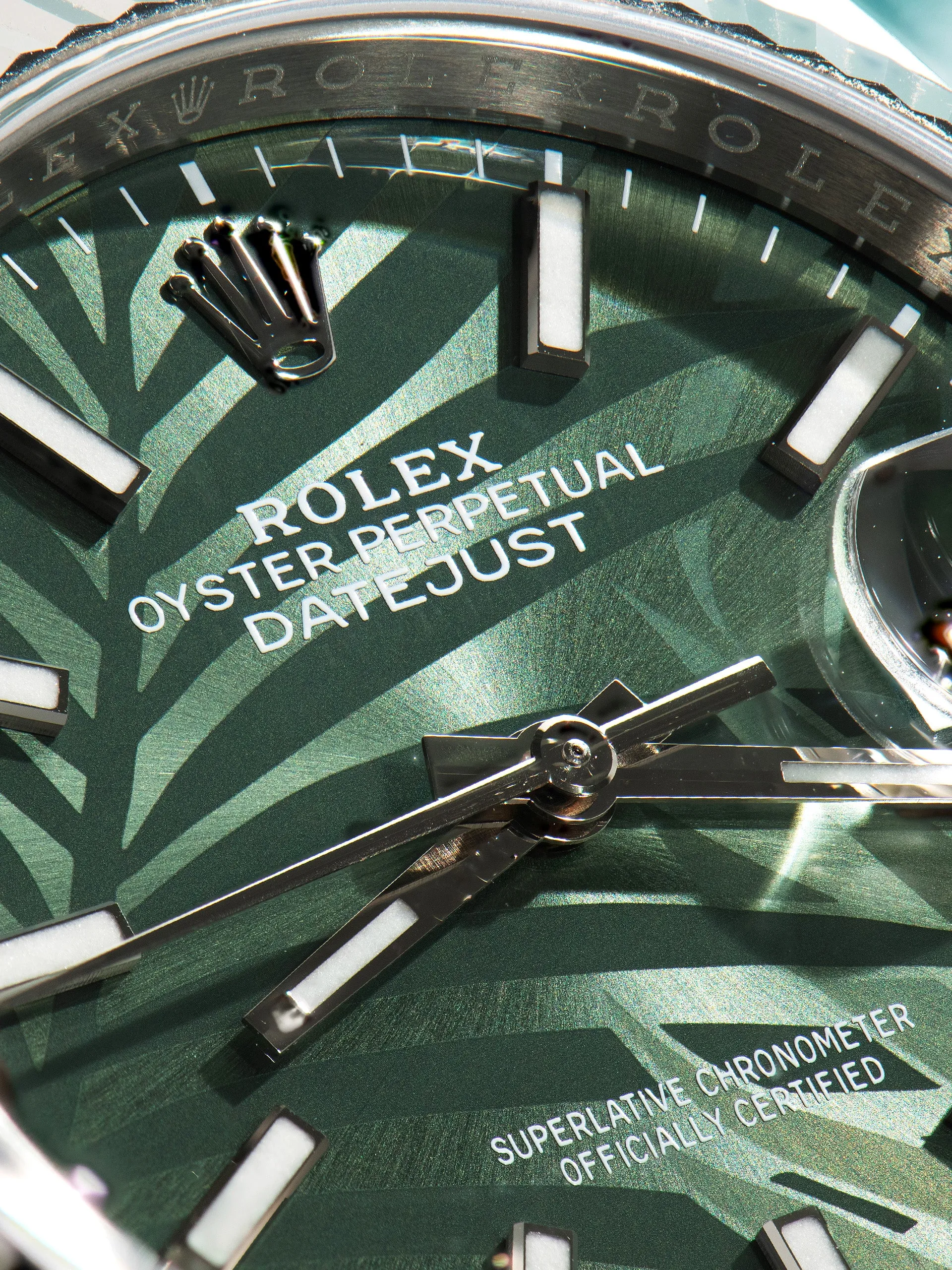 *Mint* 2021 Rolex Datejust (Ref. 126234) Green Palm Dial W/ Full Set & Factory Stickers