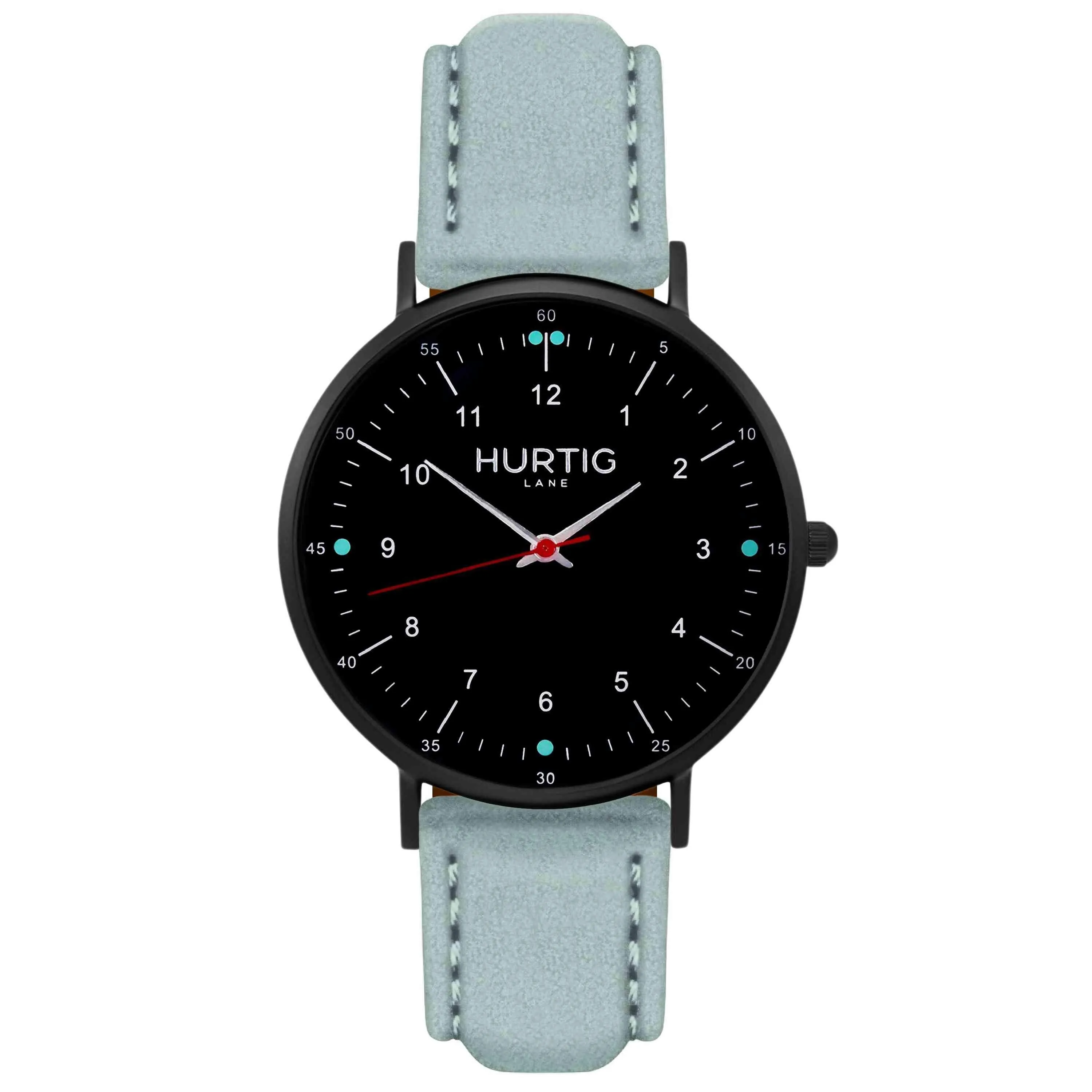 Moderno Vegan Suede Watch All Black & Camel