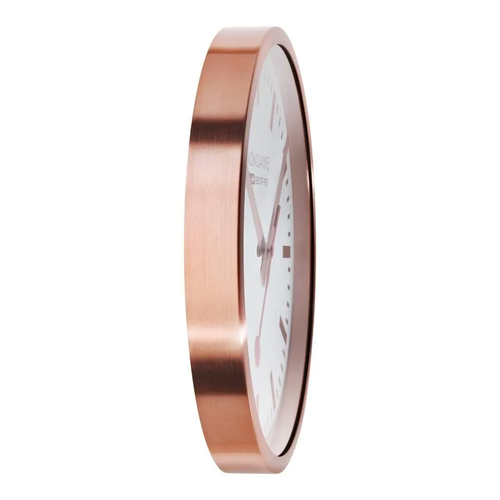 Mondaine Wall Clock Copper Frame 40 cm A995.CLOCK.17SBK
