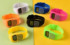 Multi-Purpose child electronic wrist watch calculator school kids gift school