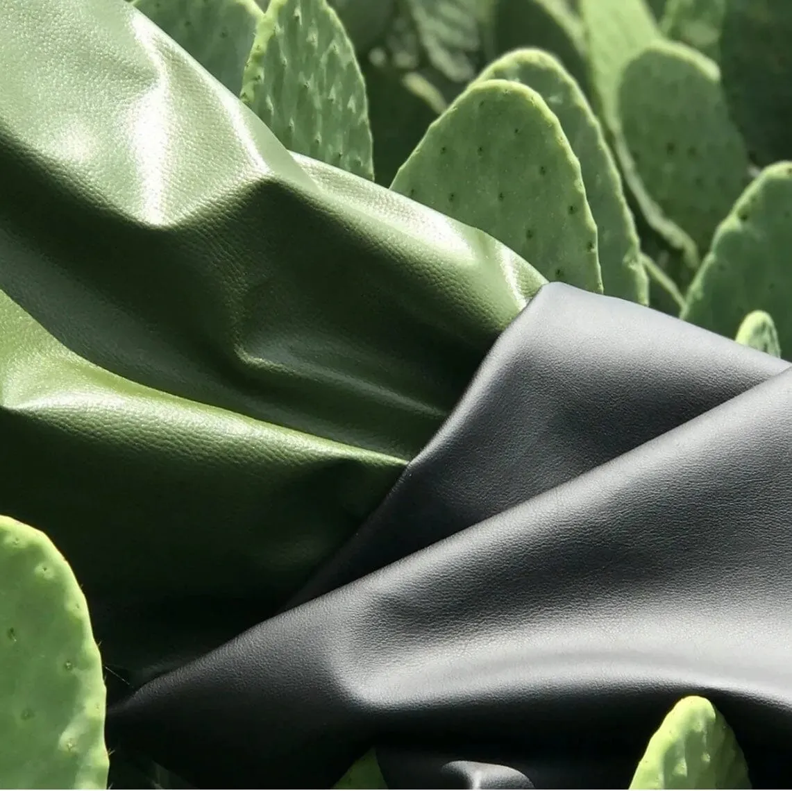 Mykonos CACTUS Leather Watch Silver, Grey & Green