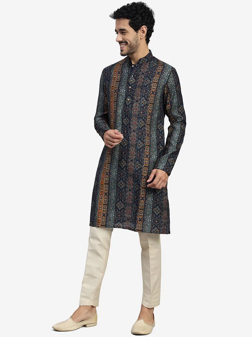 Navy Blue Kurta | The Kurta Company