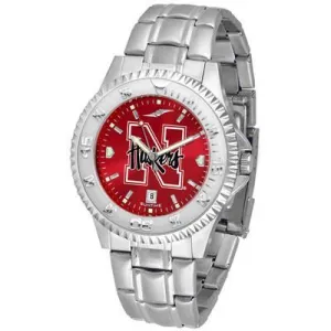 Nebraska Cornhuskers Competitor AnoChrome - Steel Band Watch