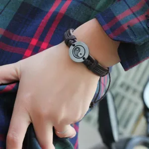 New Style Tai Chi Ying Yang Bracelet Men Women