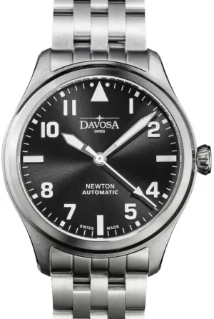 Newton Automatic 40mm Black Pilot Watch 16153050