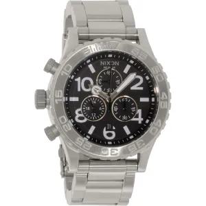 Nixon 42-20 Chronograph Black Dial Stainless Steel Men's Watch Men's Watch A037-000