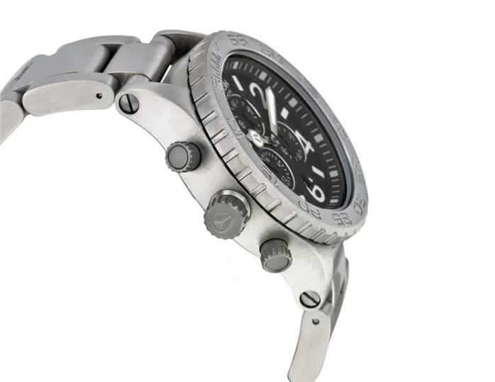 Nixon 42-20 Chronograph Black Dial Stainless Steel Men's Watch Men's Watch A037-000