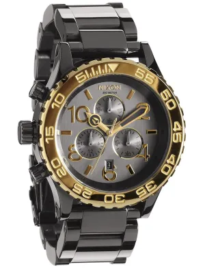 Nixon 42-20 Chronograph Gunmetal and Gold-tone Men's Watch Men's Watch A037-1228
