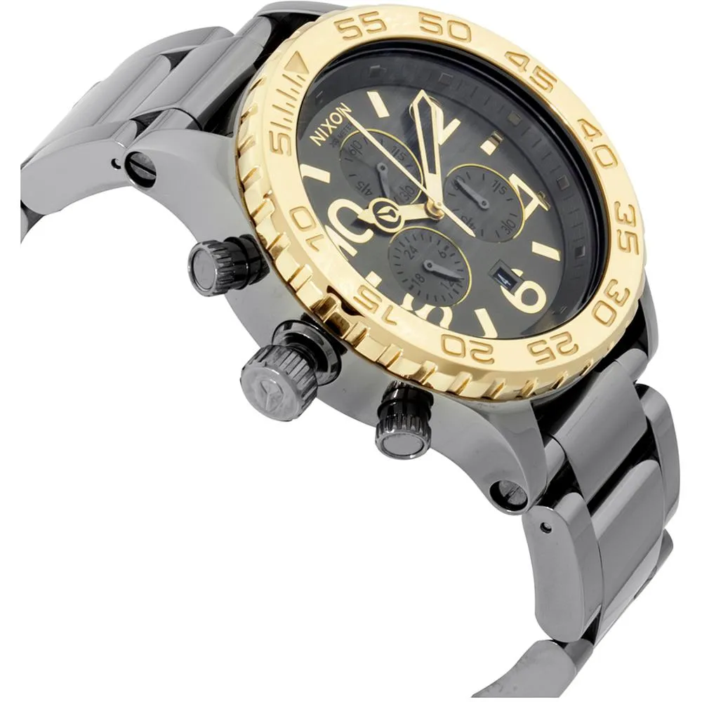 Nixon 42-20 Chronograph Gunmetal and Gold-tone Men's Watch Men's Watch A037-1228