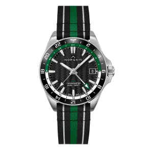 Norqain Adventure Neverest GMT watch, 41mm Black Dial, NN1100SC1CG/BE111/15BEN.20S