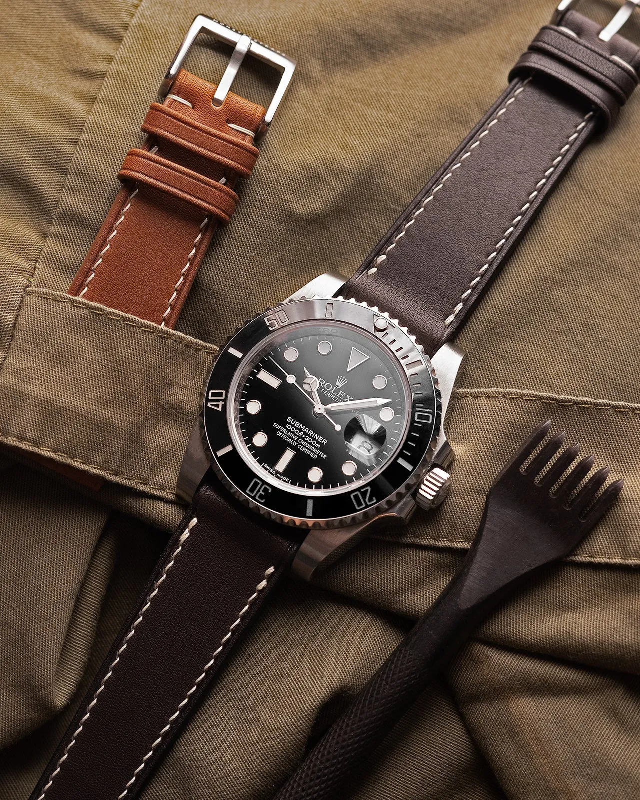 Novonappa Leather Strap (Chocolate)