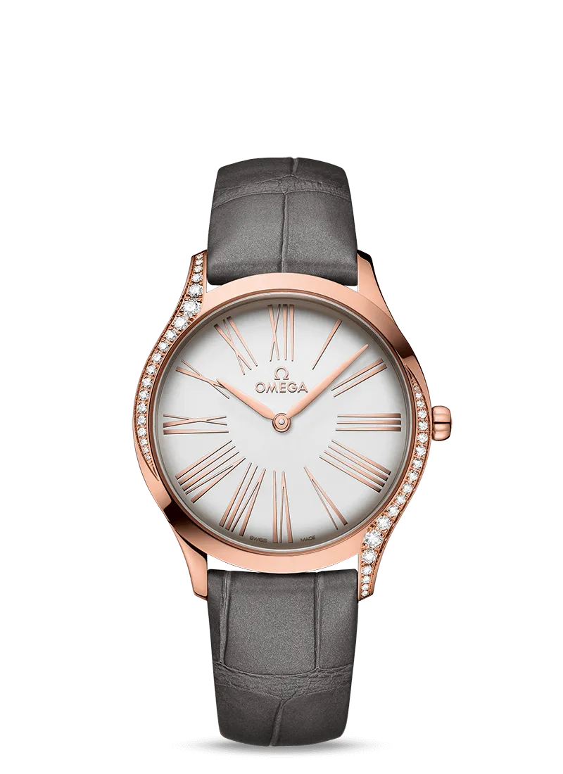 Omega De Ville Trésor Quartz 36mm Sedna™ gold on Leather strap  428.58.36.60.02.001