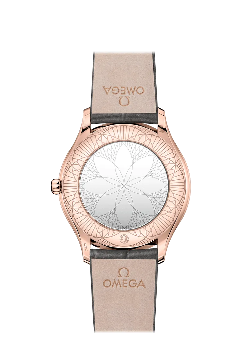 Omega De Ville Trésor Quartz 36mm Sedna™ gold on Leather strap  428.58.36.60.02.001