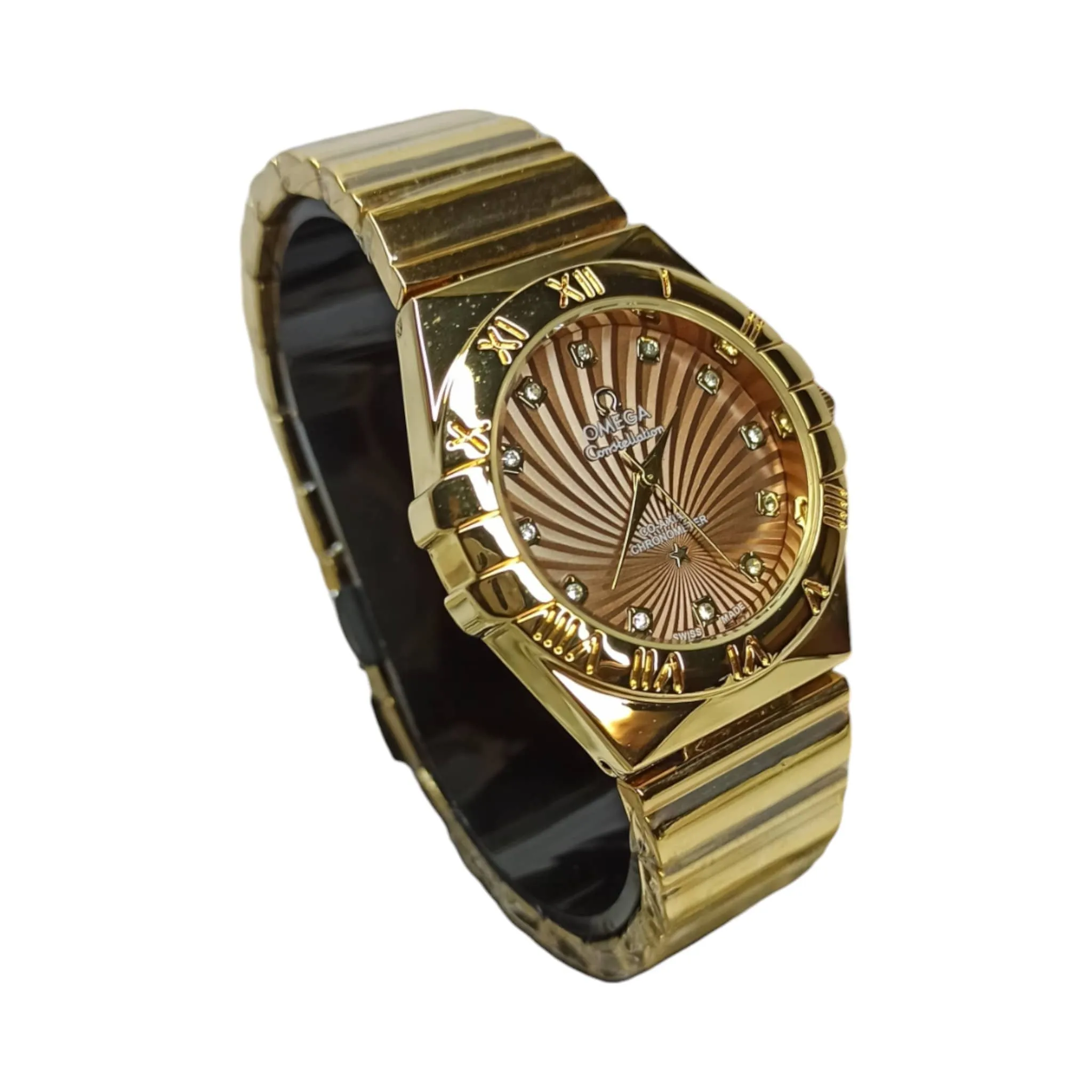 Omega – High Quality – Constellation Black – Gold/Brown – 37mm – Unisex Watch