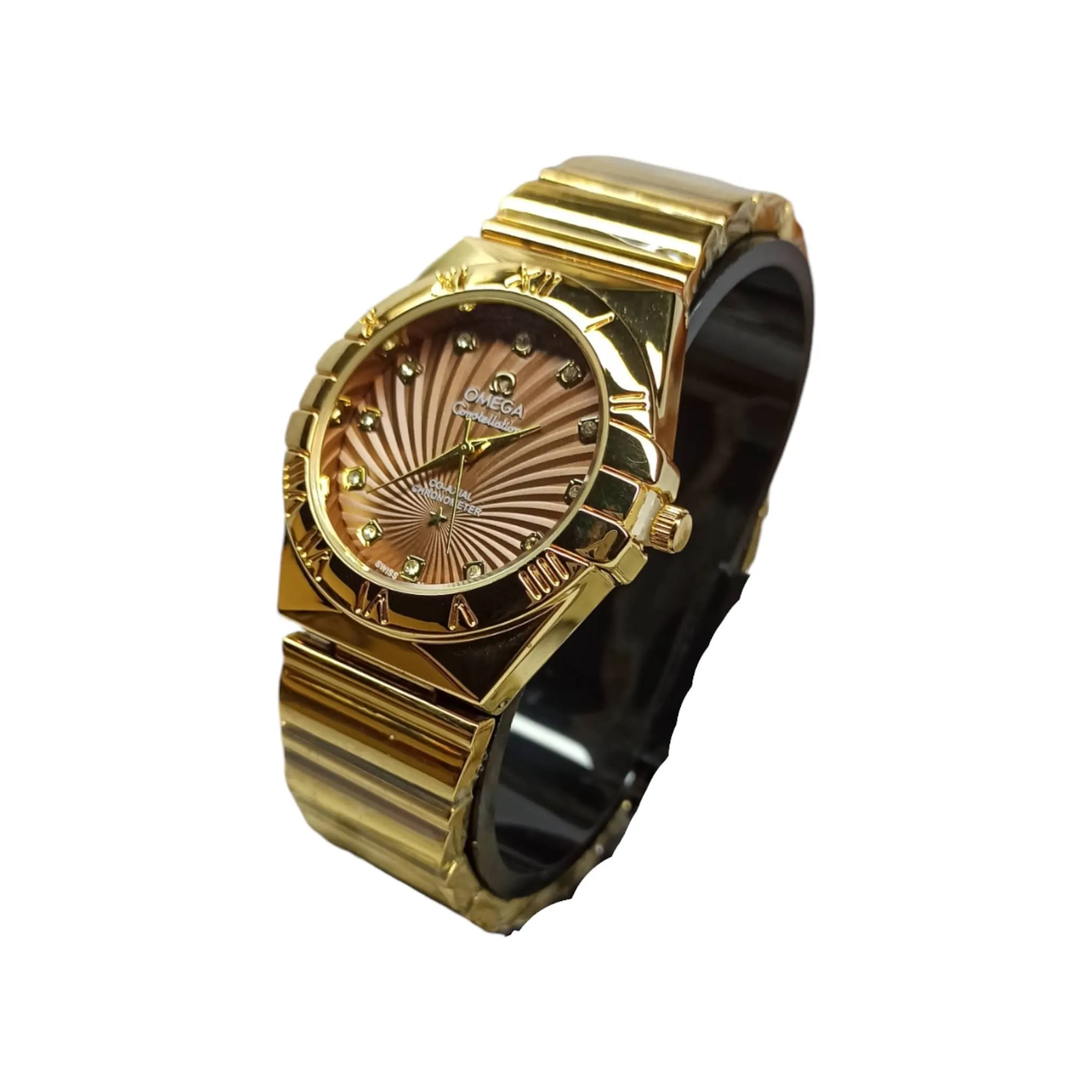 Omega – High Quality – Constellation Black – Gold/Brown – 37mm – Unisex Watch