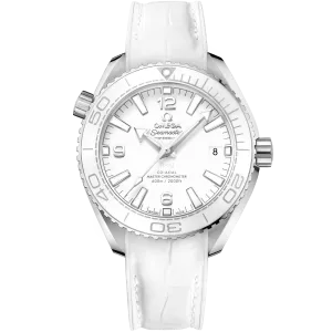 Omega Seamaster Planet Ocean 600M 39.5 mm, steel on leather strap
