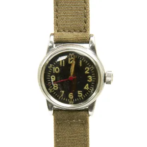 Original U.S. WWII 1944 Type A-11 USAAF Wrist Watch by Elgin - Fully Functional