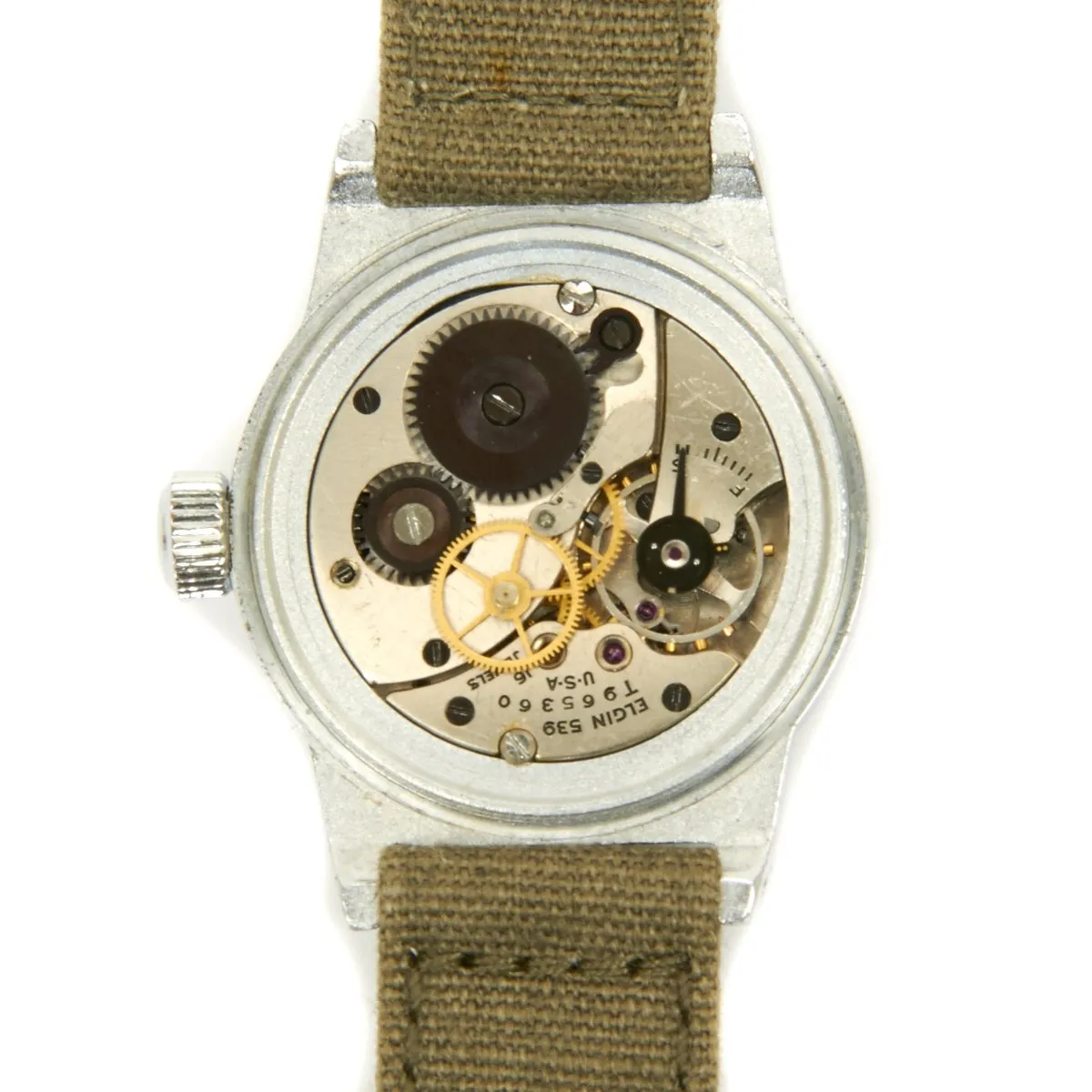 Original U.S. WWII 1944 Type A-11 USAAF Wrist Watch by Elgin - Fully Functional