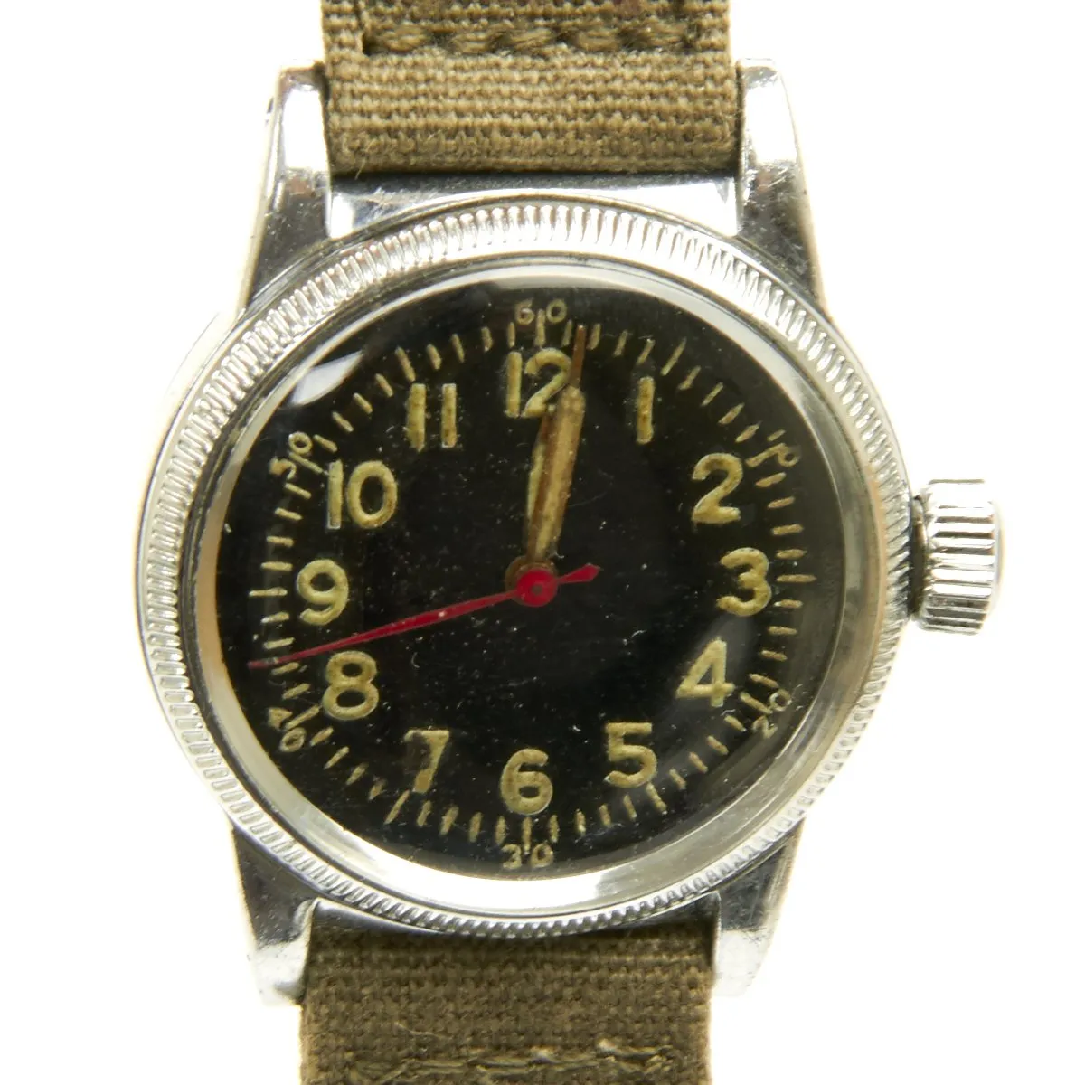 Original U.S. WWII 1944 Type A-11 USAAF Wrist Watch by Elgin - Fully Functional