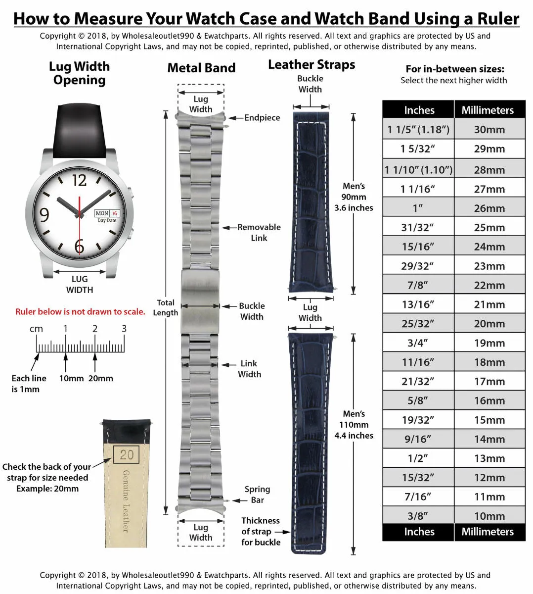 OYSTER WATCH BAND FOR ROLEX SUBMARINER DATEJUST 20MM SHINY/CENTER FLIP LOCK 316L