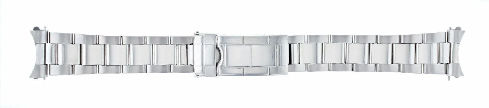 OYSTER WATCH BAND FOR ROLEX SUBMARINER DATEJUST 20MM SHINY/CENTER FLIP LOCK 316L
