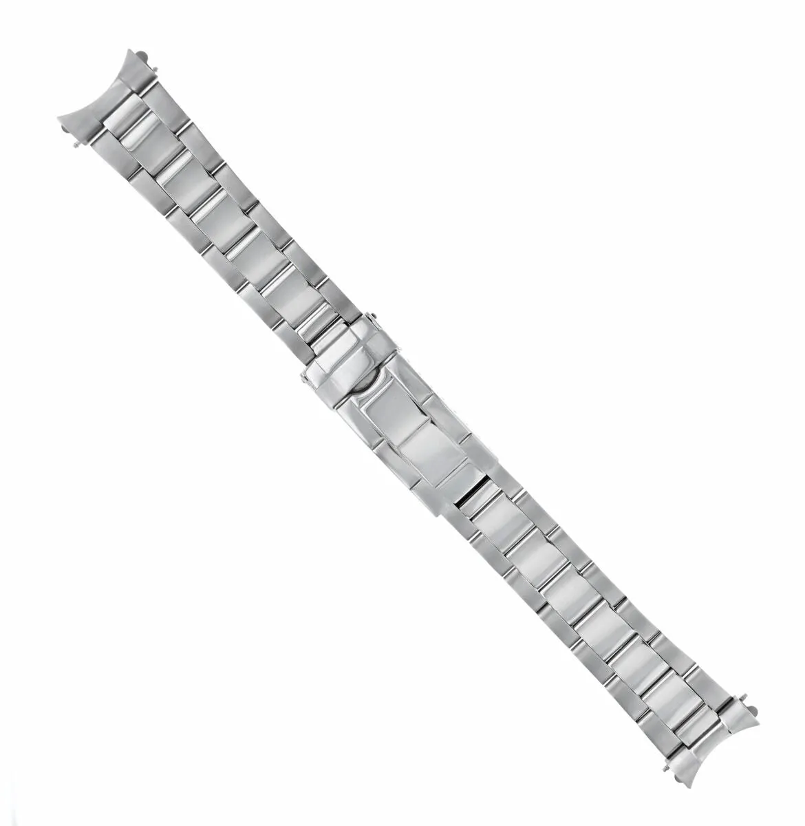 OYSTER WATCH BAND FOR ROLEX SUBMARINER DATEJUST 20MM SHINY/CENTER FLIP LOCK 316L