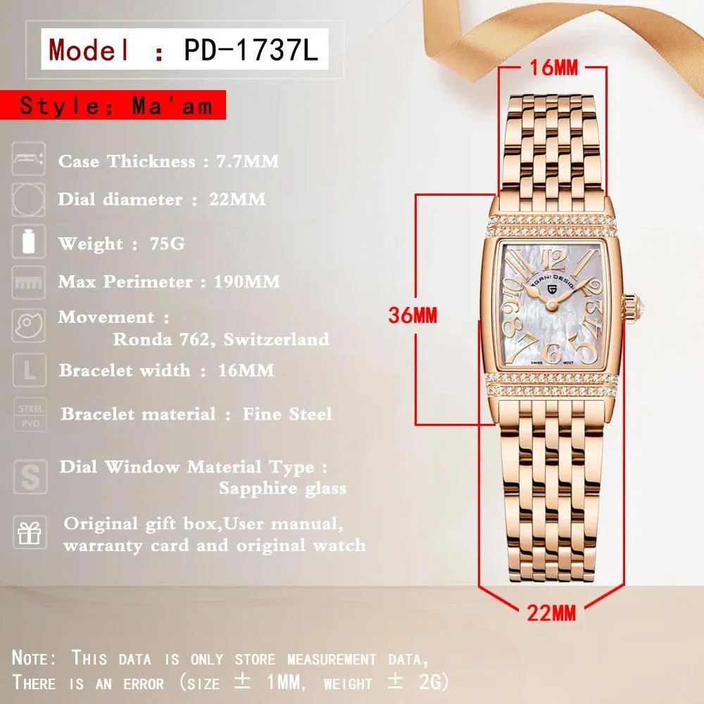 Pagani Design 22mm Luxury Women Quartz Watches