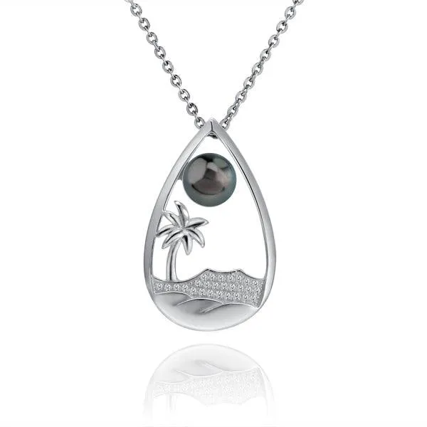 Pearl Diamond Head Pendant
