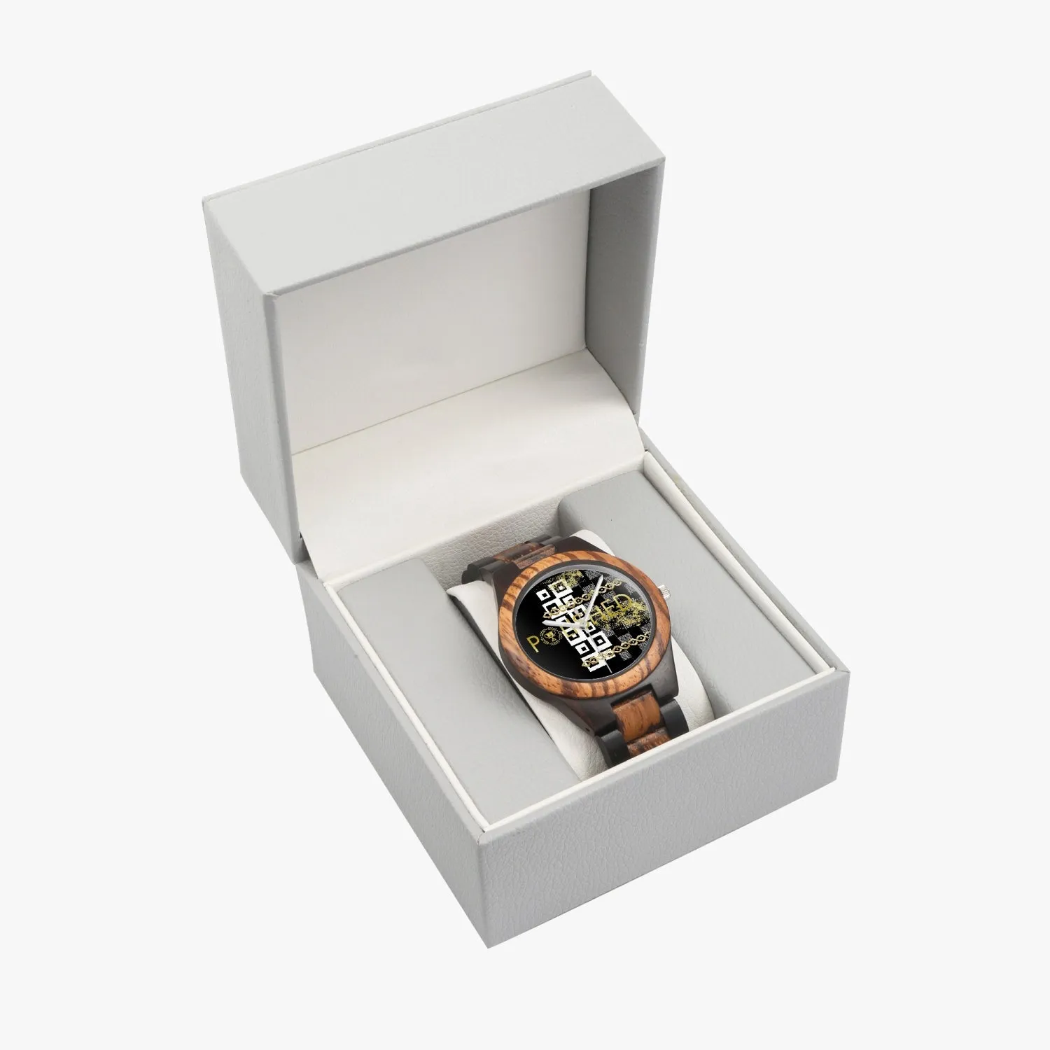 Polished Punteggiato Indian Ebony Wooden Watch