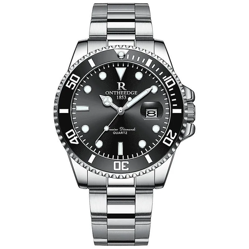 R ONTHEEDGE Mens Quartz Wrist Watch Luminous Business Watch W107710