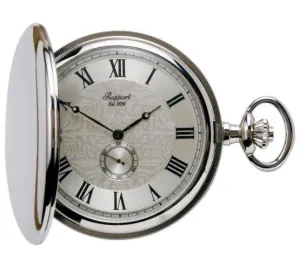 RAP Pocket Watch Full Hunter Silver Tone
