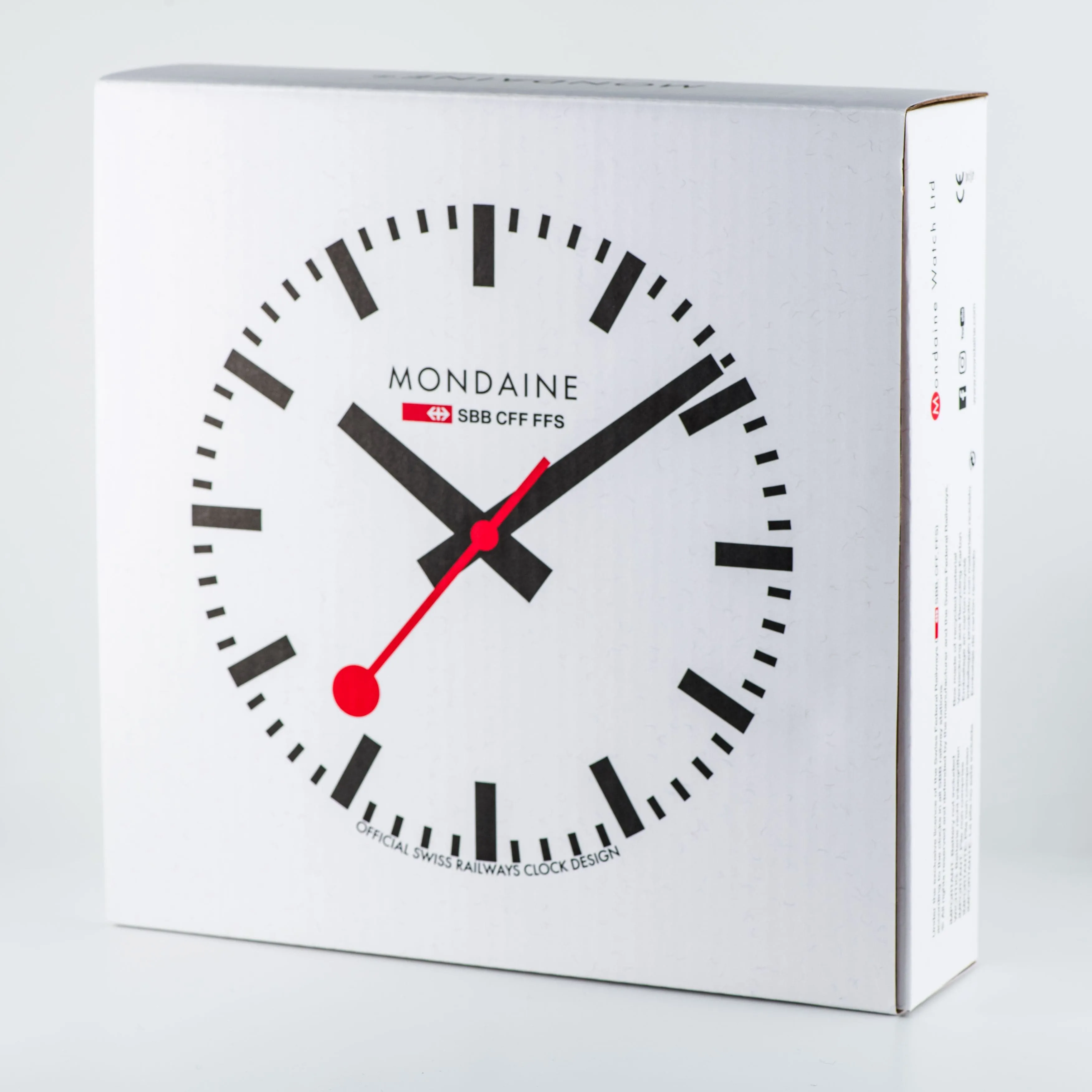 Red Wall clock, 25 cm