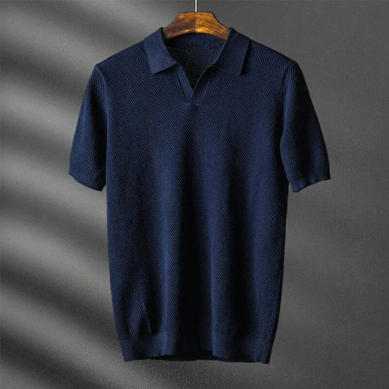 Regency Waffle-Knit Polo