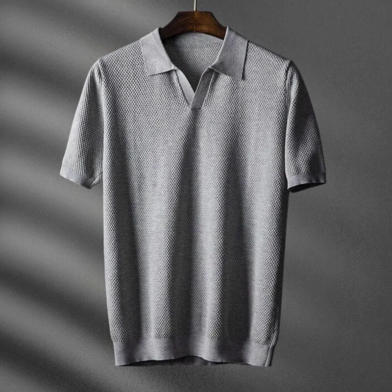 Regency Waffle-Knit Polo