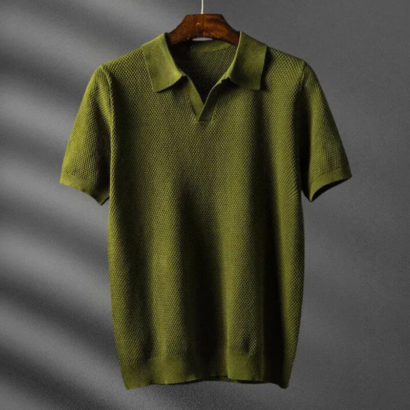 Regency Waffle-Knit Polo