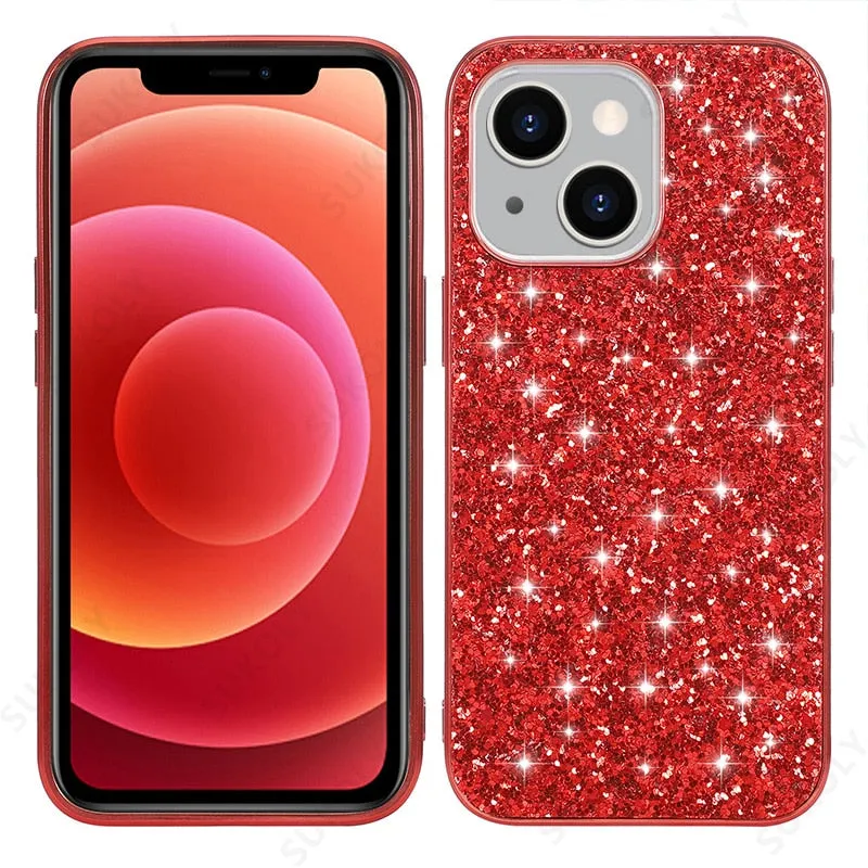 Rhinestone Bling Glitter Case For iPhone