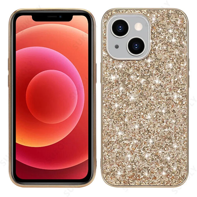 Rhinestone Bling Glitter Case For iPhone