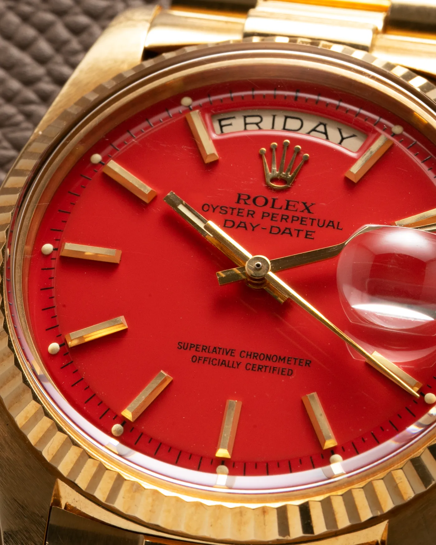 Rolex Day Date 1803 'Stella' Coral Red