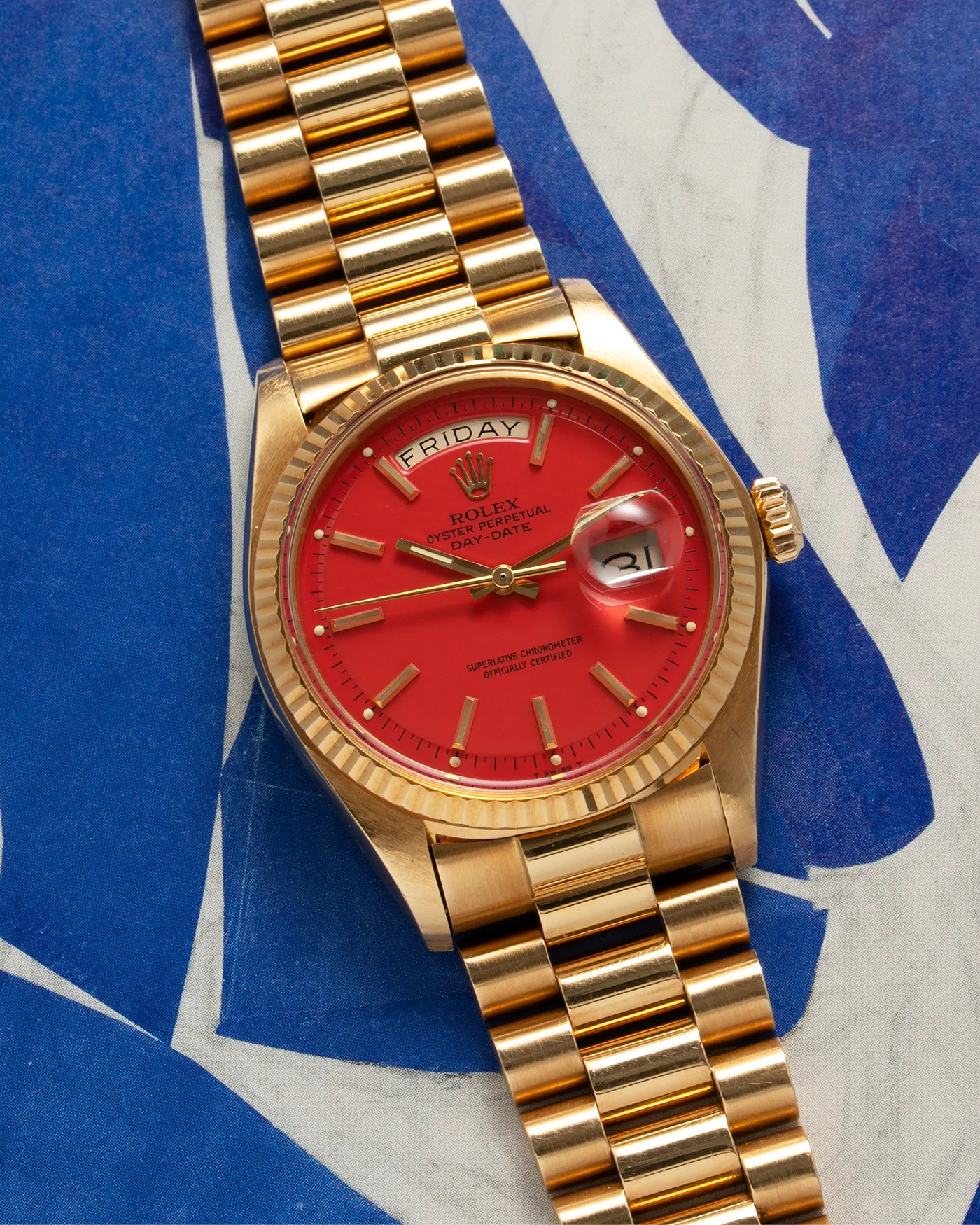Rolex Day Date 1803 'Stella' Coral Red