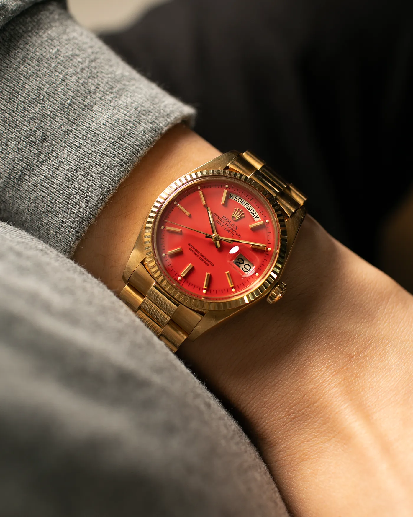 Rolex Day Date 1803 'Stella' Coral Red